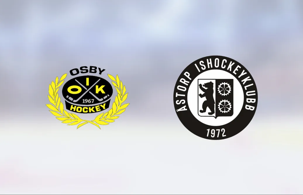 Osby besegrade Åstorp IK efter Colin Holmströms dubbel