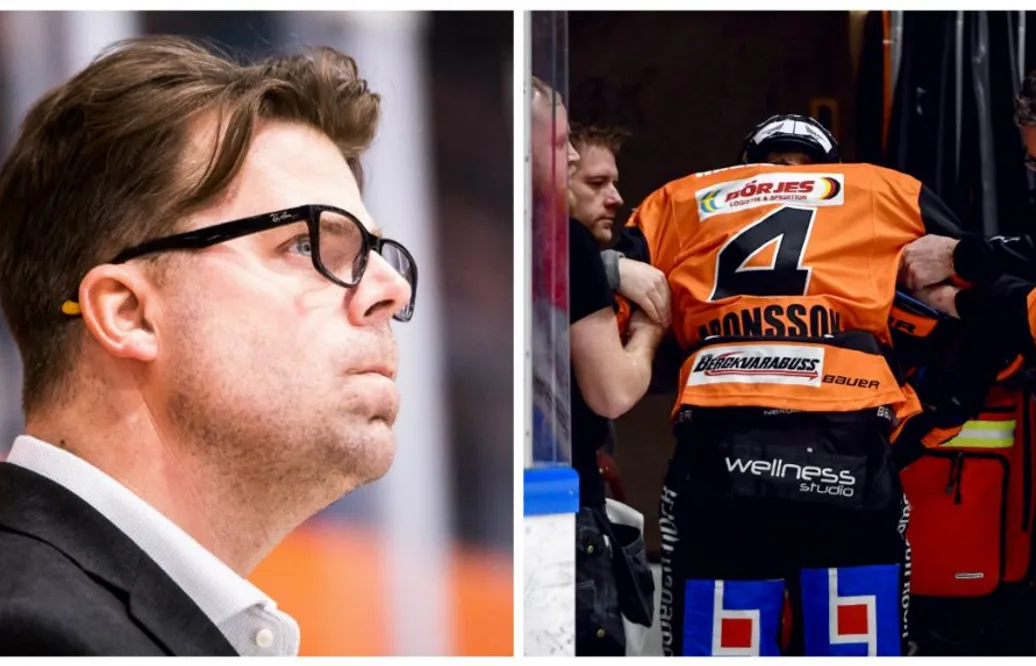 Irriterat i KHK efter ny tackling: ”Trots allt vår spelare som ligger med befarad hjärnskakning”