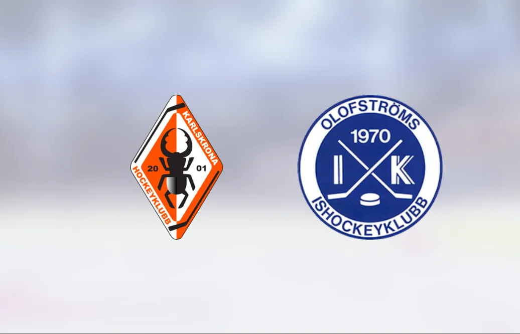 Ryck i sista perioden avgjorde för Olofström borta mot Karlskrona