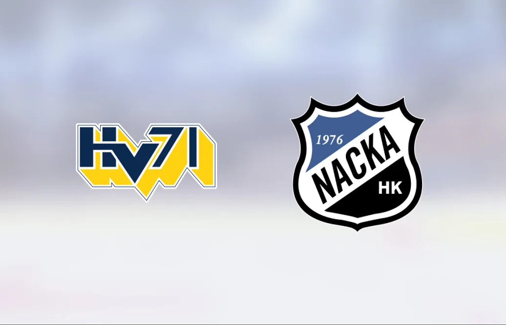 Seger för HV 71 på hemmaplan mot Nacka