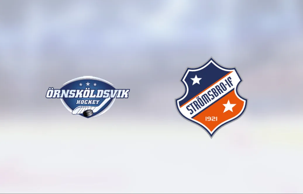 Strömsbro höll nollan och tog stark seger mot Örnsköldsvik Hockey