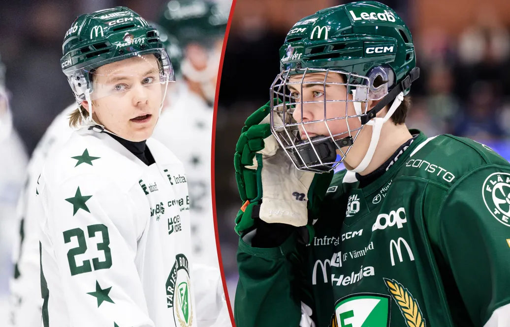 Mikkel Eriksen och Måns Gudmundsson får chansen av Färjestad på försäsongen. 