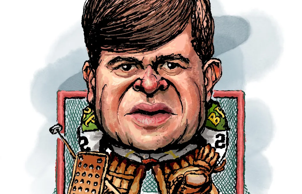 Fredrik Jax's karikatyr av Bengt Waaranperä