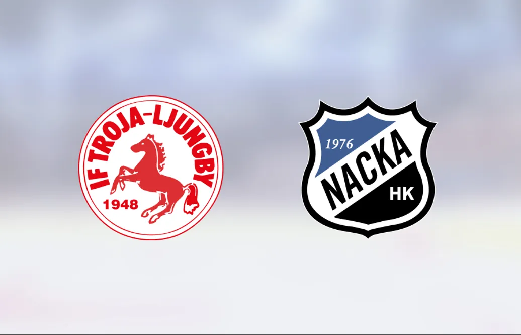 Hampus Pålsson tvåmålsskytt för Troja/Ljungby J18 i segern mot Nacka