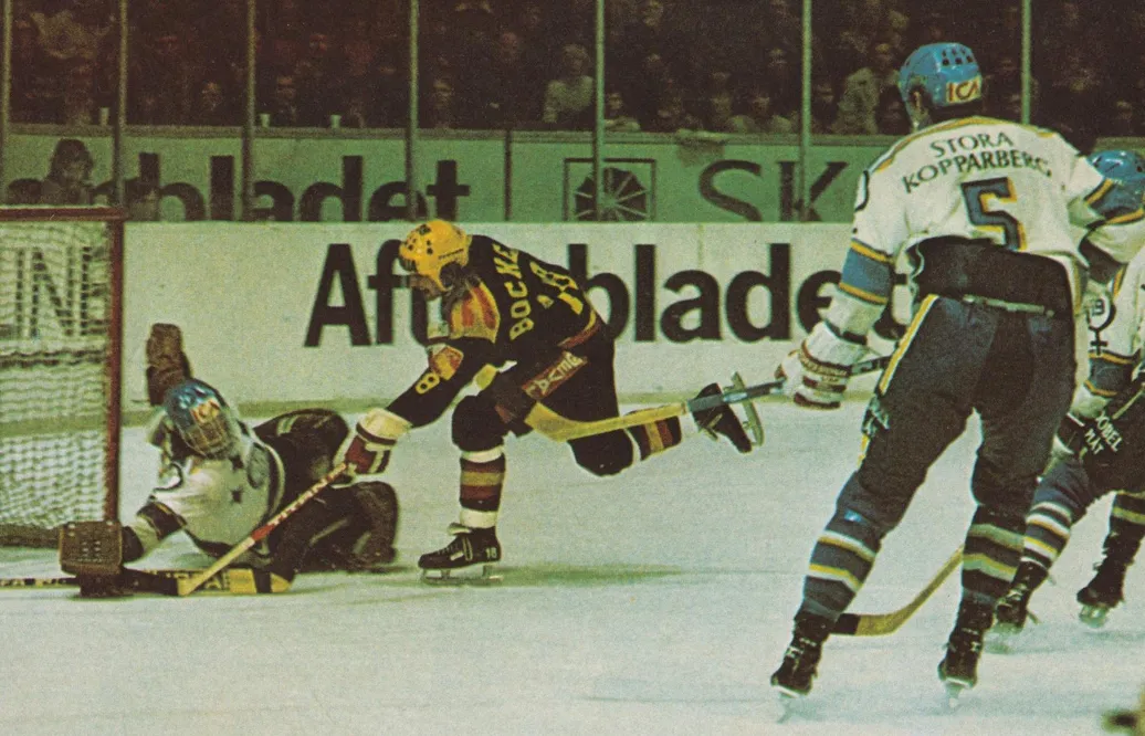 Målet 1975, Göran Högosta mot Stefan "Lill-Prosten" Karlsson.