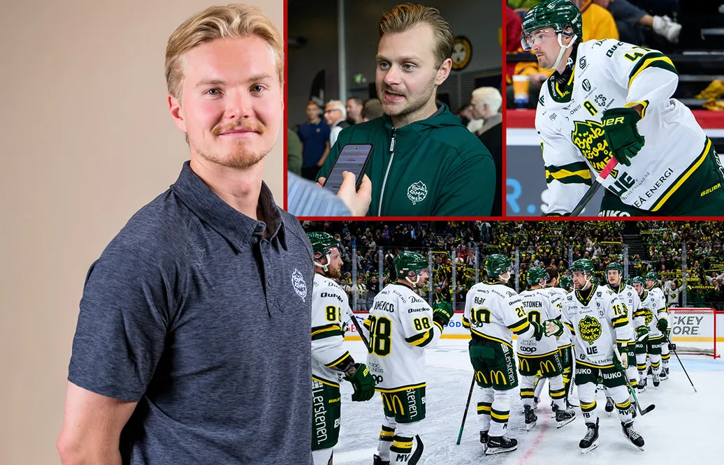 Axel Ottosson, Lucas Wallmark och Marcus Björk ingår i Björklövens unika kaptensgrupp. 