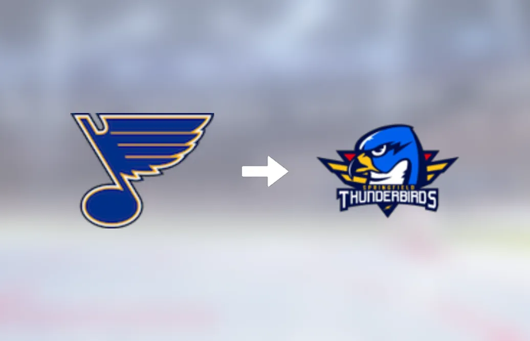 Anthony Angello skickas till AHL för spel med Springfield Thunderbirds