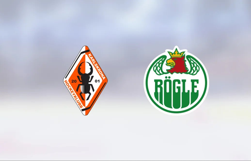 Rögle vann efter avgörande i tredje perioden mot Karlskrona