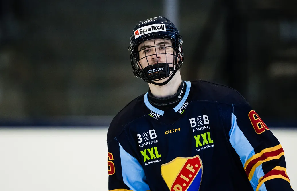 Djurgårdens Arvid Drott valdes i CHL:s importdraft av Medicine Hat Tigers.
Foto: Kenta Jönsson / BILDBYRÅN