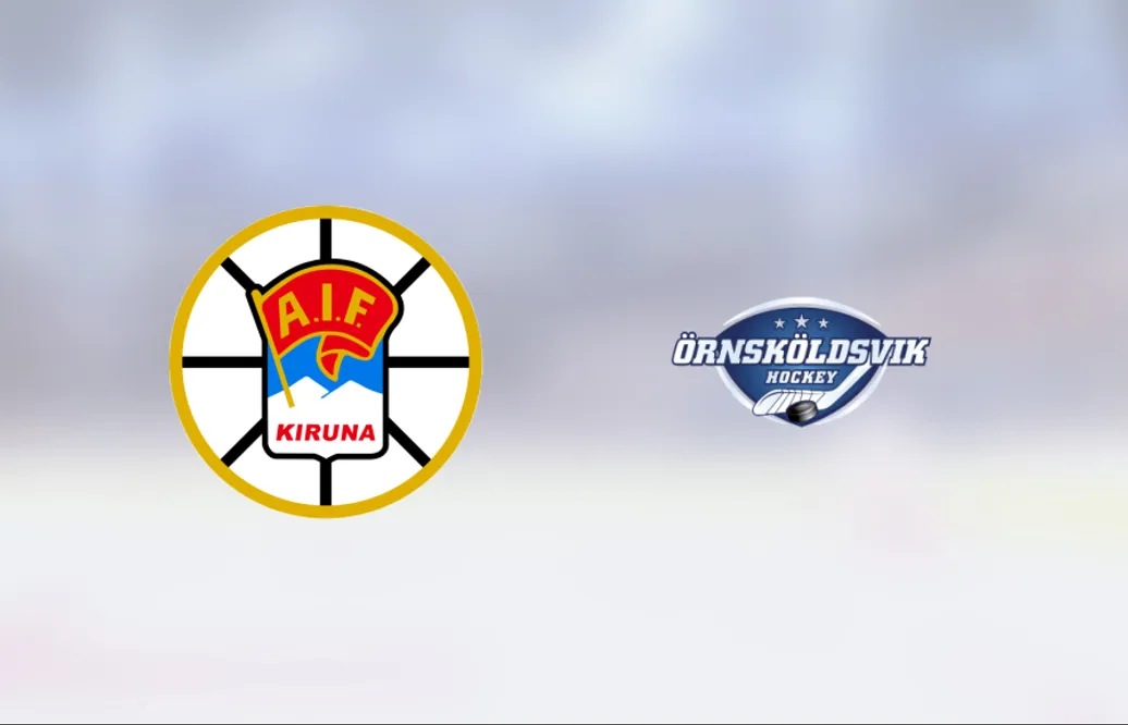 Tuff match slutade med seger för Örnsköldsvik Hockey mot Kiruna AIF