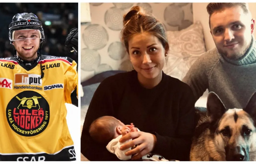 Hockeyparets stora babylycka: ”När jag såg honom första gången blev jag tårögd”