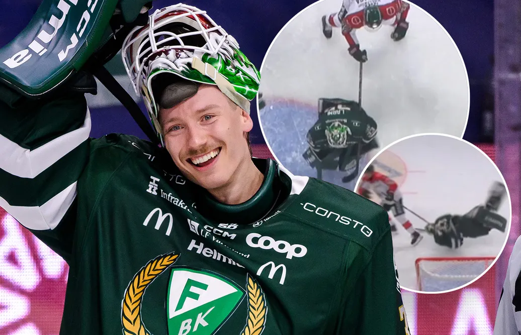 Märkliga bilderna på FBK-målvakten: "Filmning"