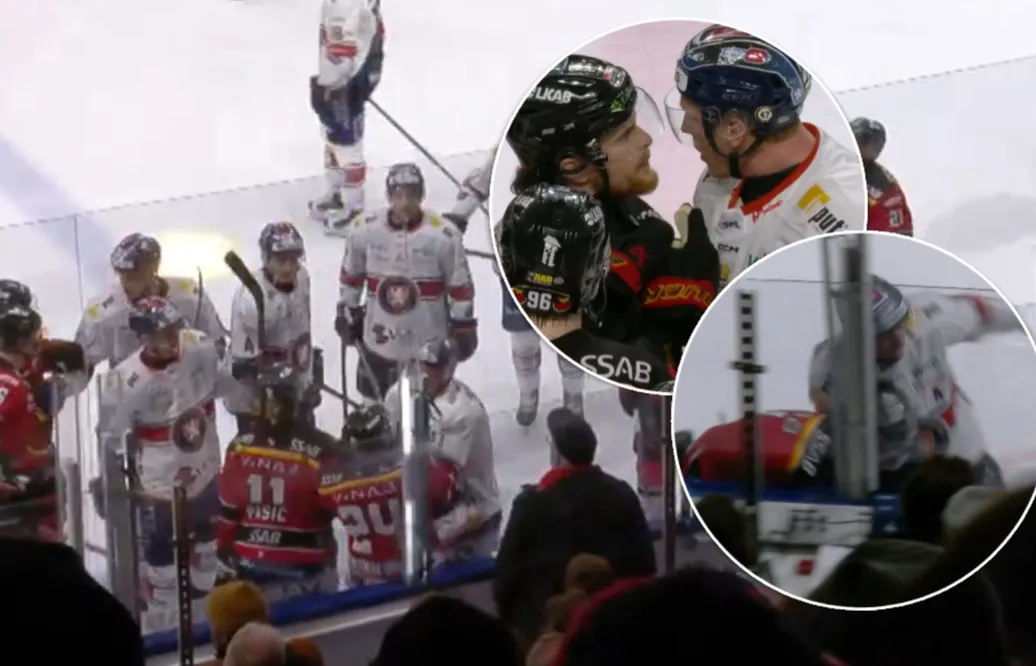 Bråk mellan Luleå och Växjö efter tacklingen på Jonas Berglund