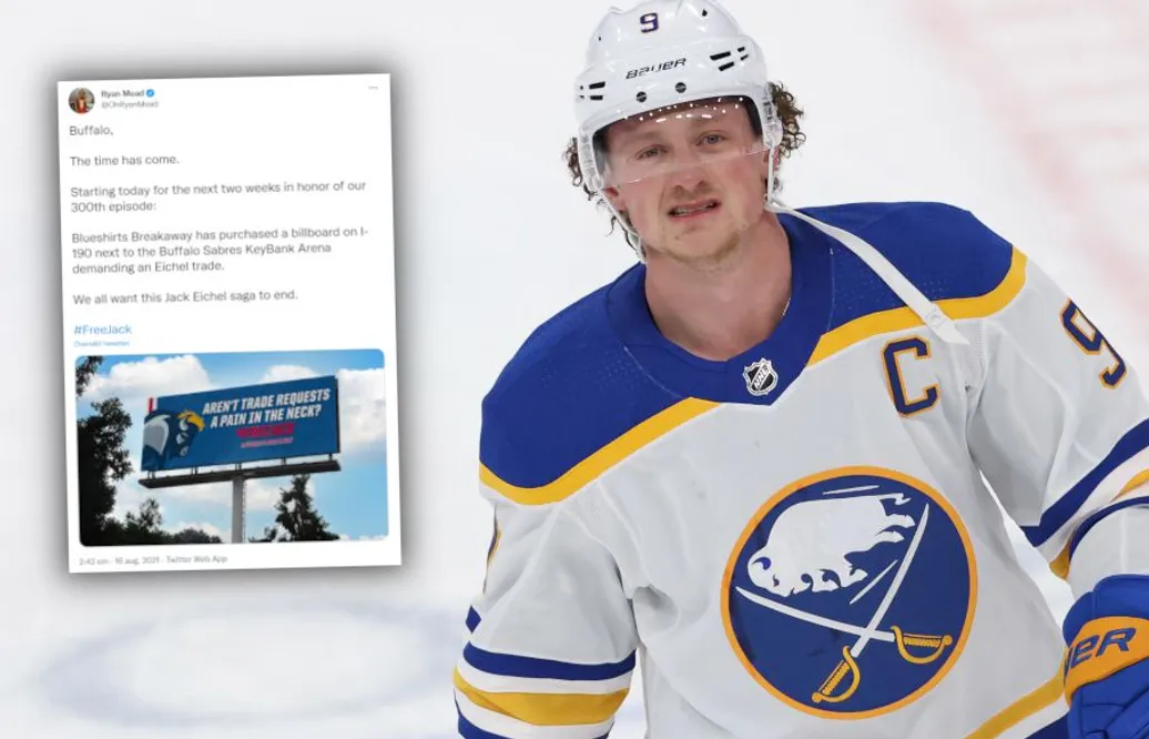 Köper reklamskylt – uppmanar till Eichel-trejd