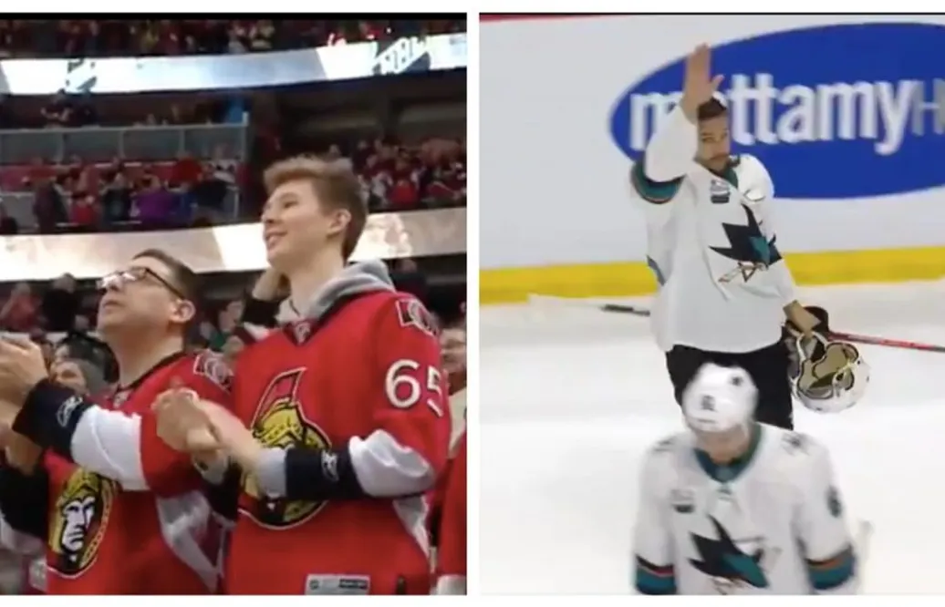 VIDEO: Här hyllas Erik Karlsson i återkomsten till Ottawa