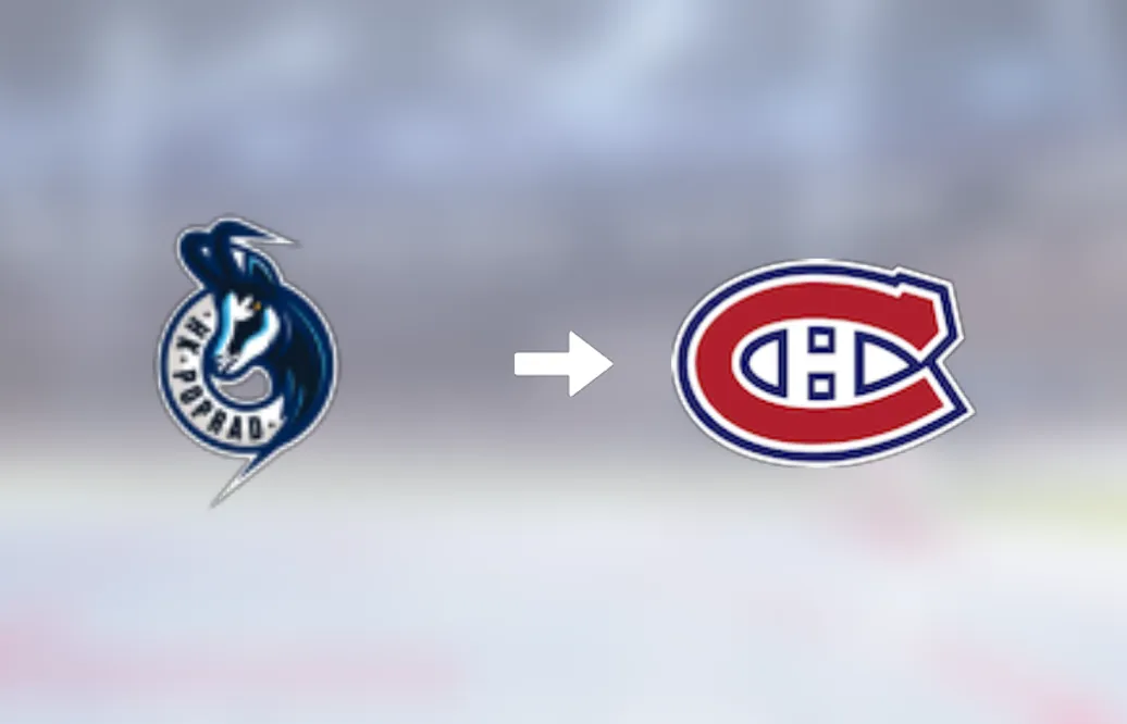 Förre HK Poprad-spelaren klar för spel i Montréal Canadiens