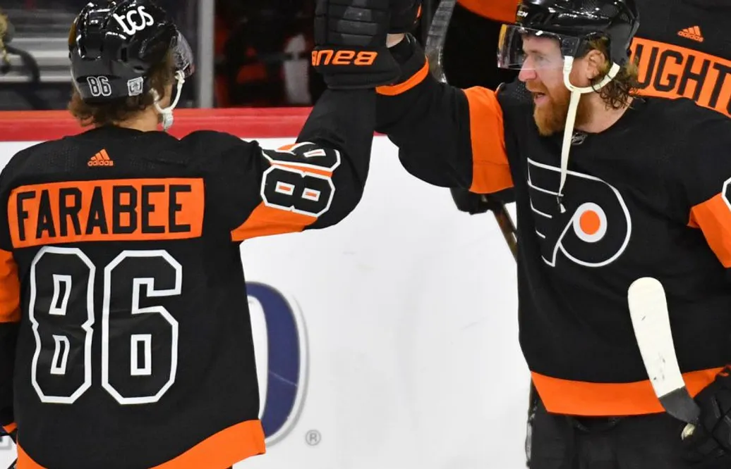 Philadelphia-spelaren historisk efter sitt första hattrick