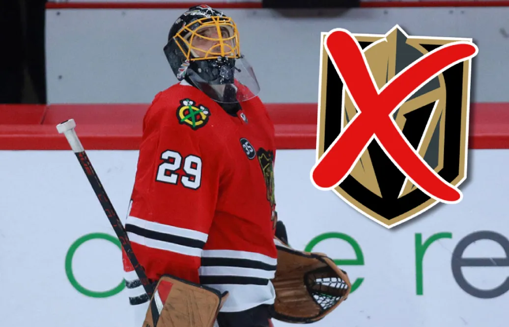 Marc-André Fleury bemöter trejdryktena