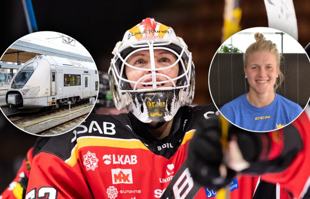 Sara Grahn med Luleås herrar i truppen mot Kärpät