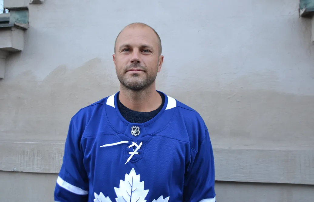 Viktor Stålberg i Torontotröjan