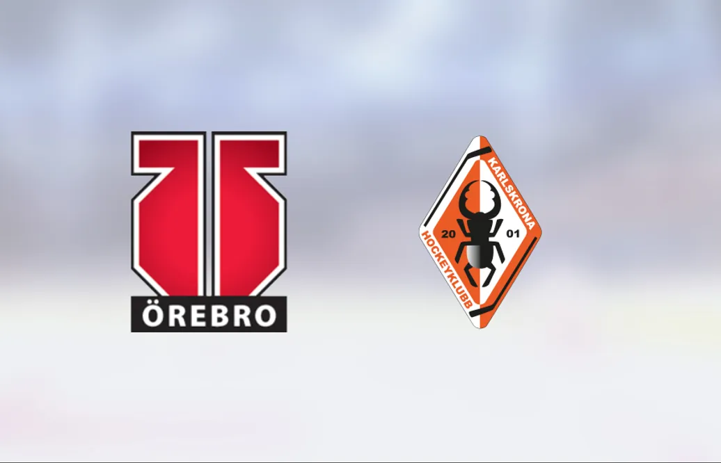 Stark defensiv när Örebro Hockey vann mot Karlskrona