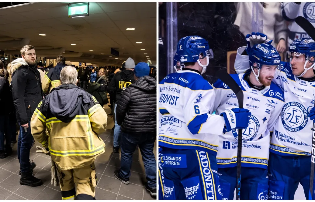 Arenan i Leksand utrymdes - brandlarmet drog igång