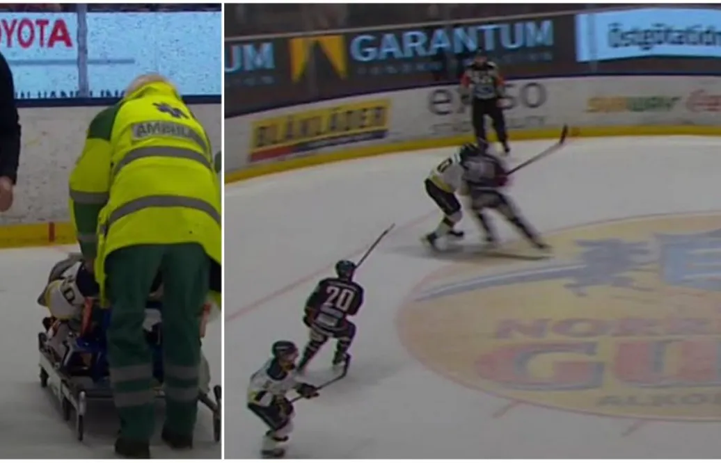 VIDEO: HV-backen sänktes av busen – drabbad av hjärnskakning