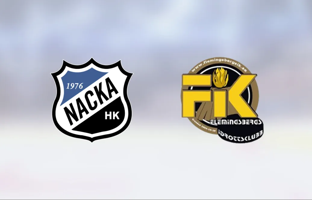 Matej Vucic tvåmålsskytt för Nacka i segern mot Flemingsberg
