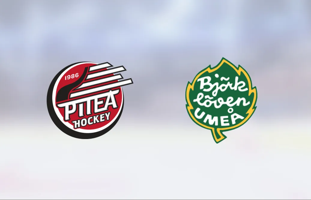 Seger för Björklöven på bortaplan mot Piteå Hockey