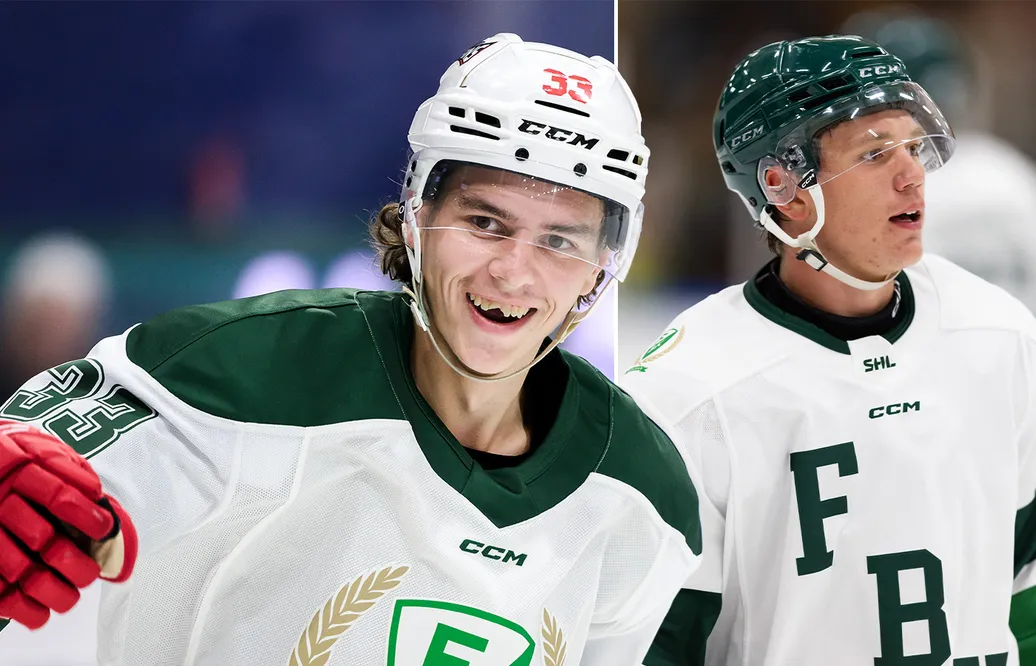 Albert Johansson och Noel Fransén tränade med Färjestad. 