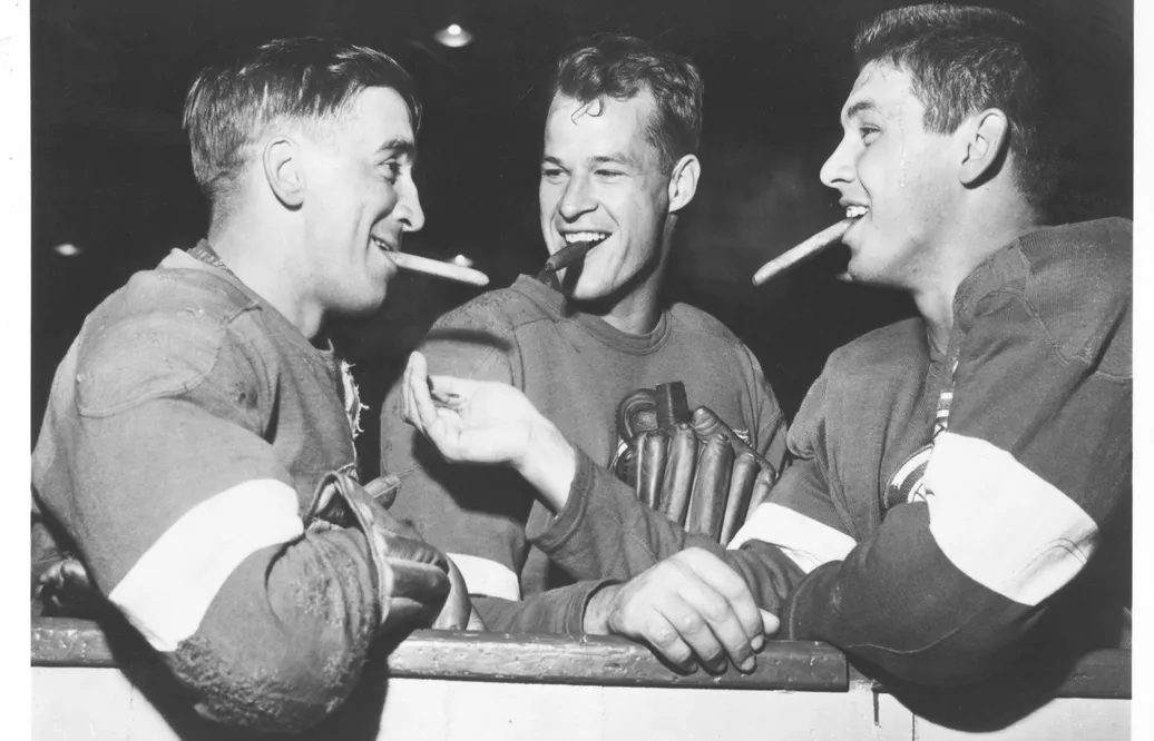 Alex Delvecchio, Gordie Howe och Ted Lindsay, October 16, 1996