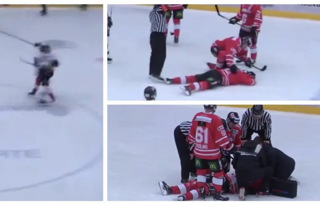 VIDEO: Nytt överfall i Hockeyettan – NHL-svenskens bror sänkt
