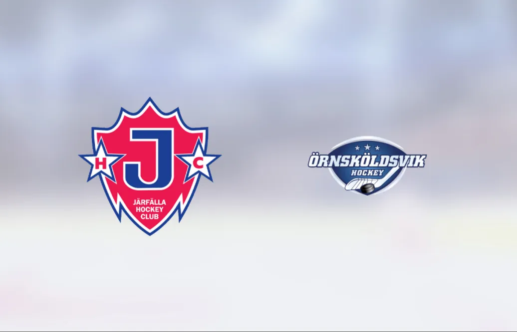 Betydelselös seger för Örnsköldsvik Hockey mot Järfälla