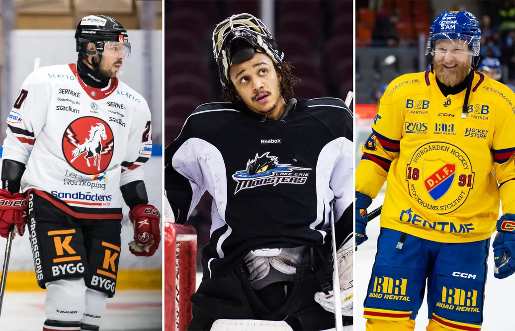 Marcus Eriksson, Mark Owuya och Linus Klasen är fräsiga gubbar i Hockeyettan.