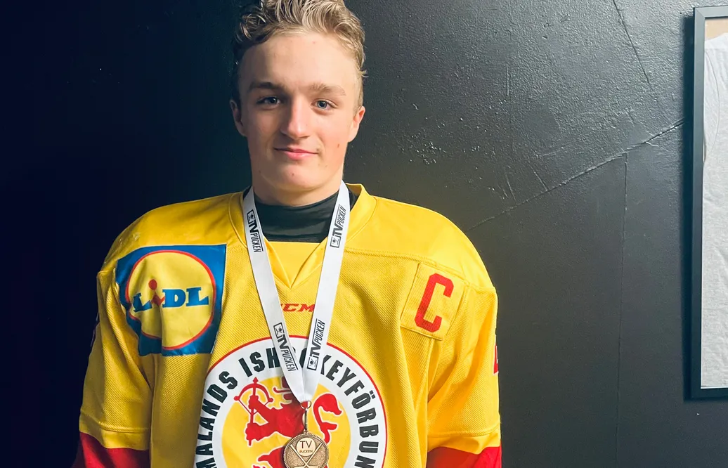 Zigge Bratt var kapten för Småland under TV-pucken 2023