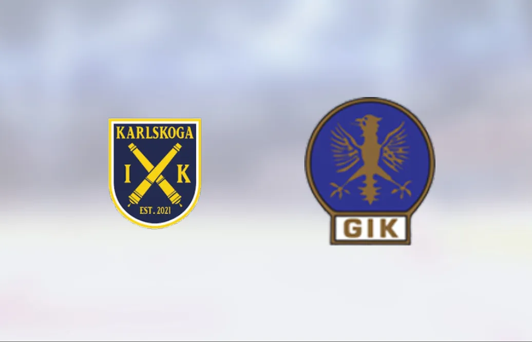 Johan Schreiber i målform när Karlskoga IK vann mot Grums