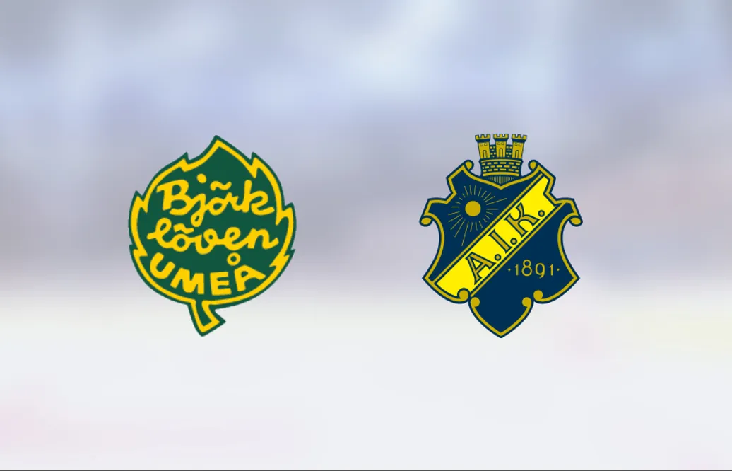 Erik Swedin gjorde två mål för AIK i segern mot Björklöven