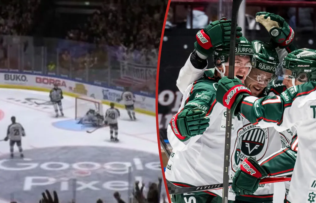 Frölunda vände och vann efter dråpliga målet.
Foto: TV4 och Bildbyrån 