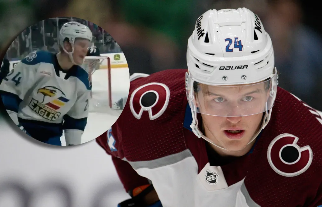 Oskar Olausson sköt sitt första mål i AHL