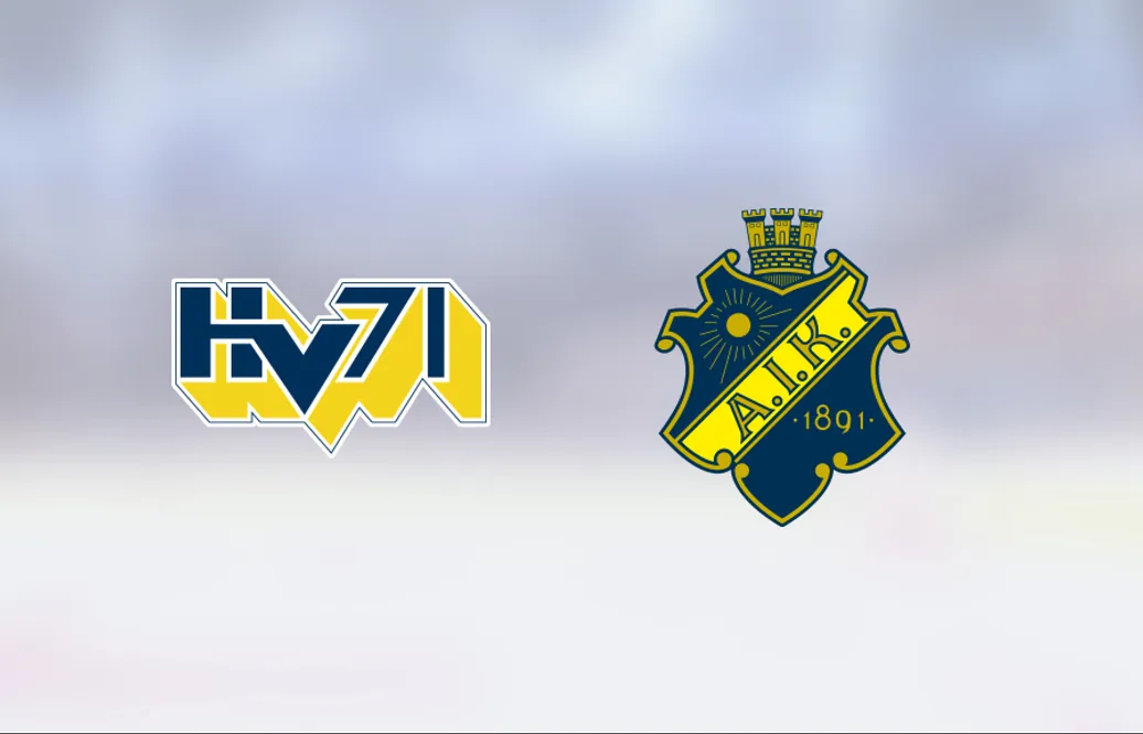 HV 71 vann med 3-2 hemma mot AIK