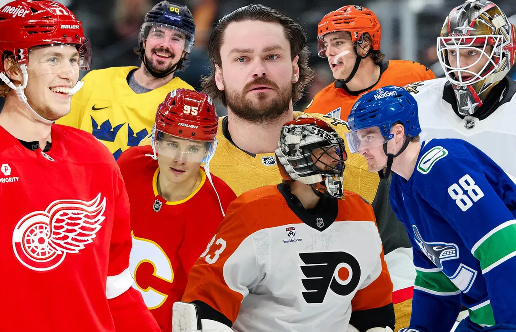Alla NHL-svenskar med utgående kontrakt 2026