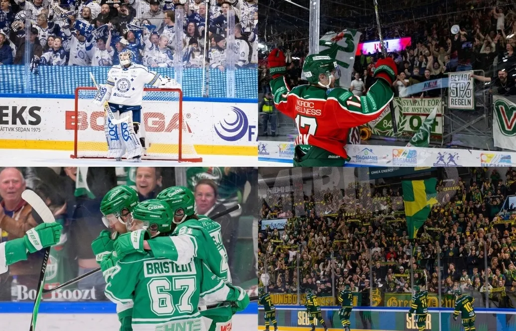 Hockeysverige rankar SHL:s bästa och sämsta mållåtar. 
Foto: Bildbyrån/montage
