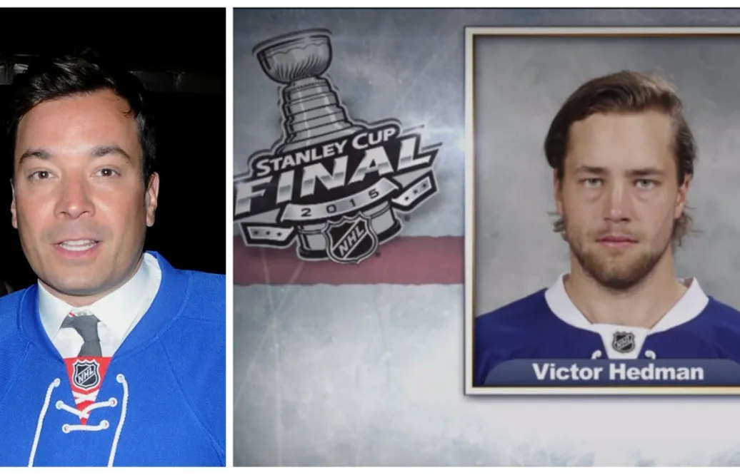 VIDEO: Här driver tv-komikern med Victor Hedman