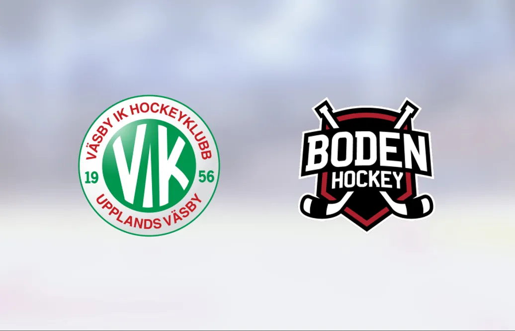 Fem raka segrar för Väsby – efter 3-2 mot Bodens HF