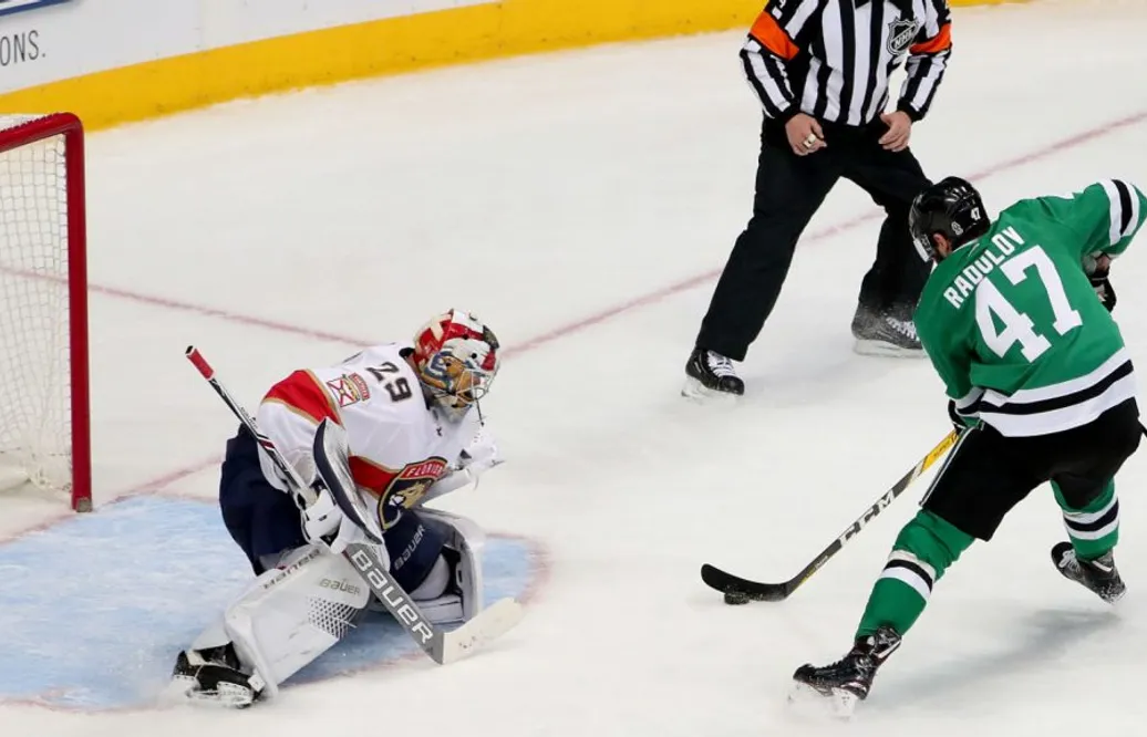 Dallas Stars-ryssen visade upp oanade baskettalanger