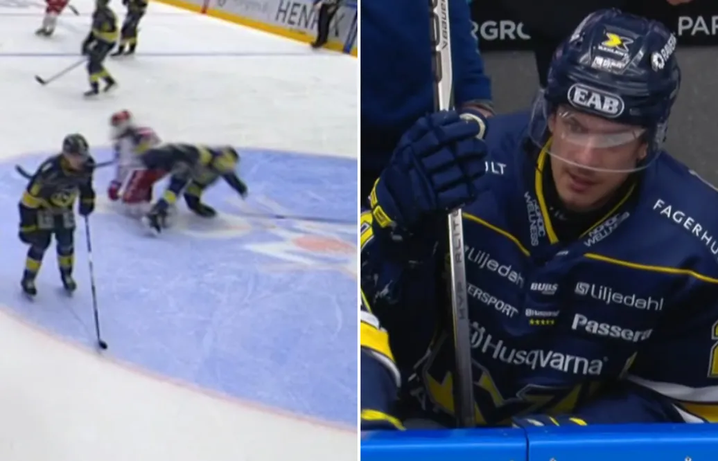 André Petersson utgick i HV71:s förlust