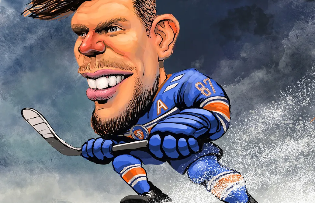 Karikatyr av Fredrik Jax.