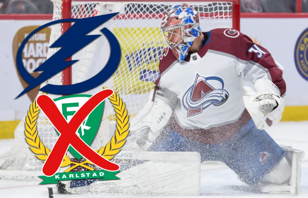 Jonas Johansson skriver på för Tampa Bay Lightning