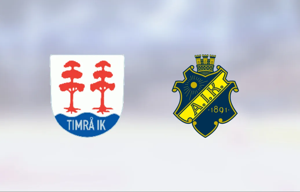 Rasmus Rudslätt i form när AIK vann mot Timrå J20