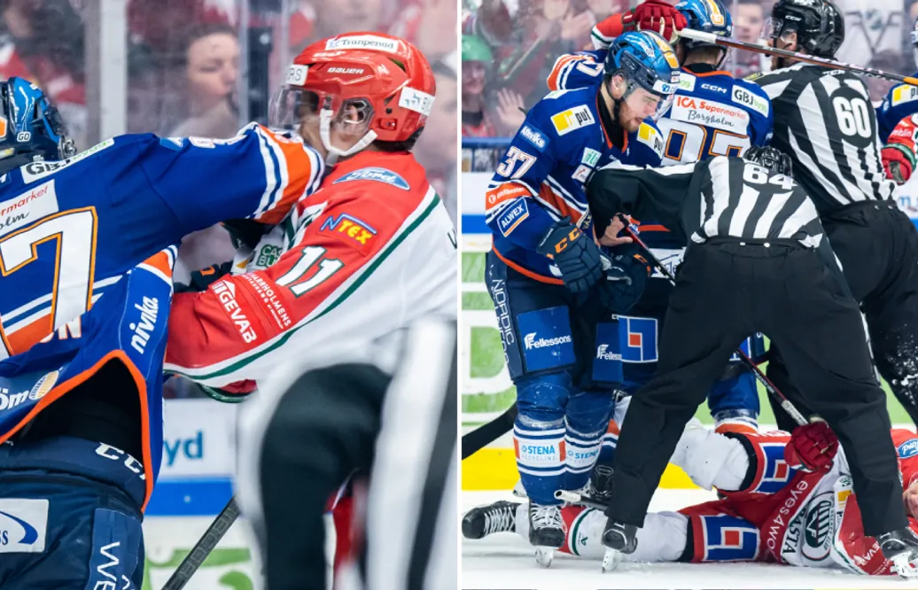 Glenn Gustafsson får matchstraff – efter slag på Erik Borg